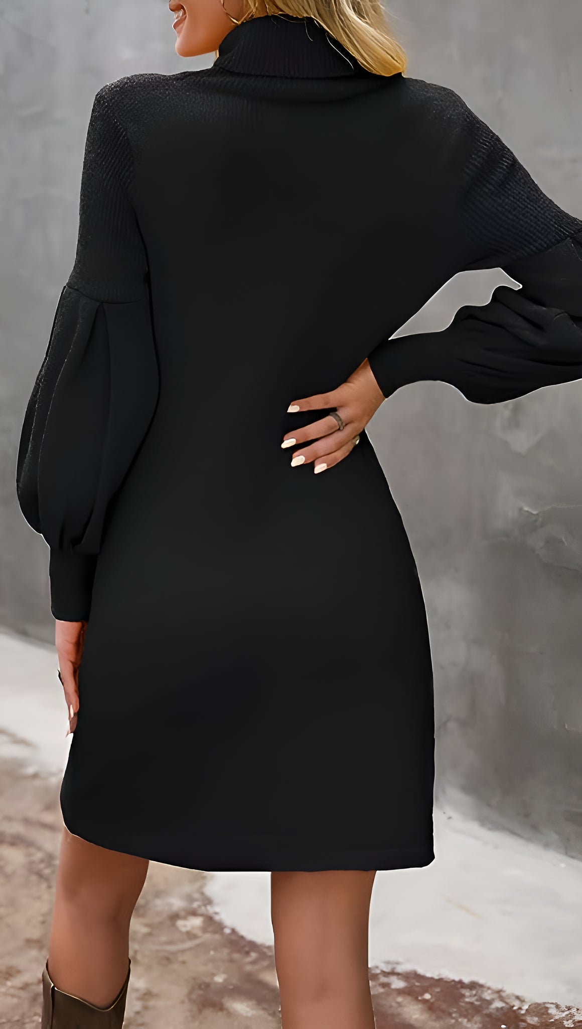Viven - Strickkleid mit Rollkragen