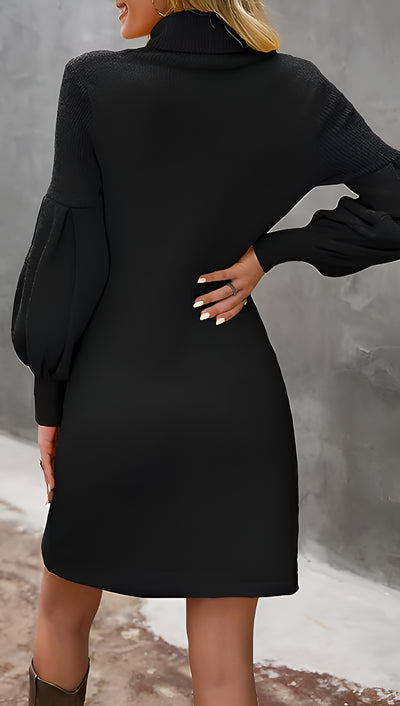 Viven - Strickkleid mit Rollkragen