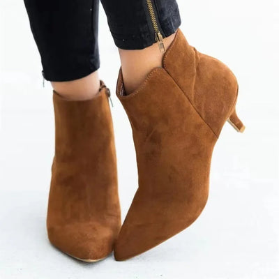 Famaro - Leopardenmuster-Mittelferse Stiefel