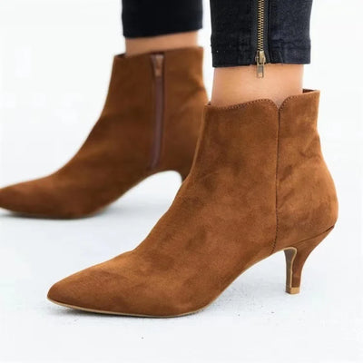 Famaro - Leopardenmuster-Mittelferse Stiefel
