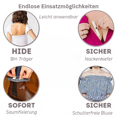 GlamGrip - Transparentes Klebeband