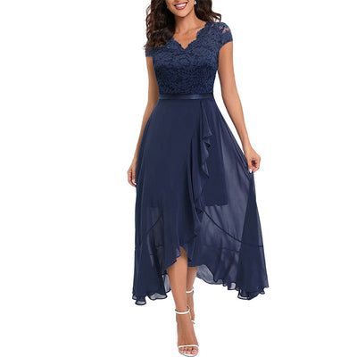 BridaLace - Elegantes Spitzen langes Kleid