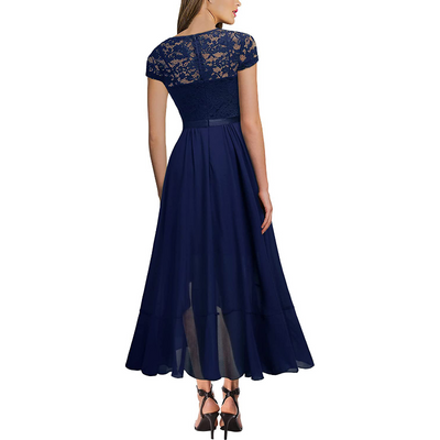 BridaLace - Elegantes Spitzen langes Kleid