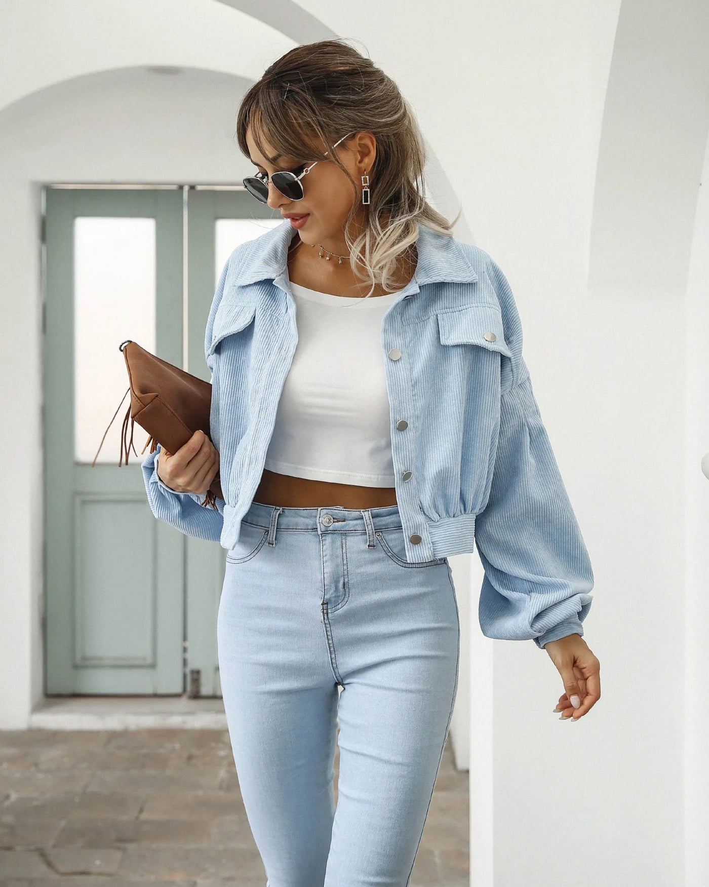 Novele - Kurze Jacke mit Laternenärmeln