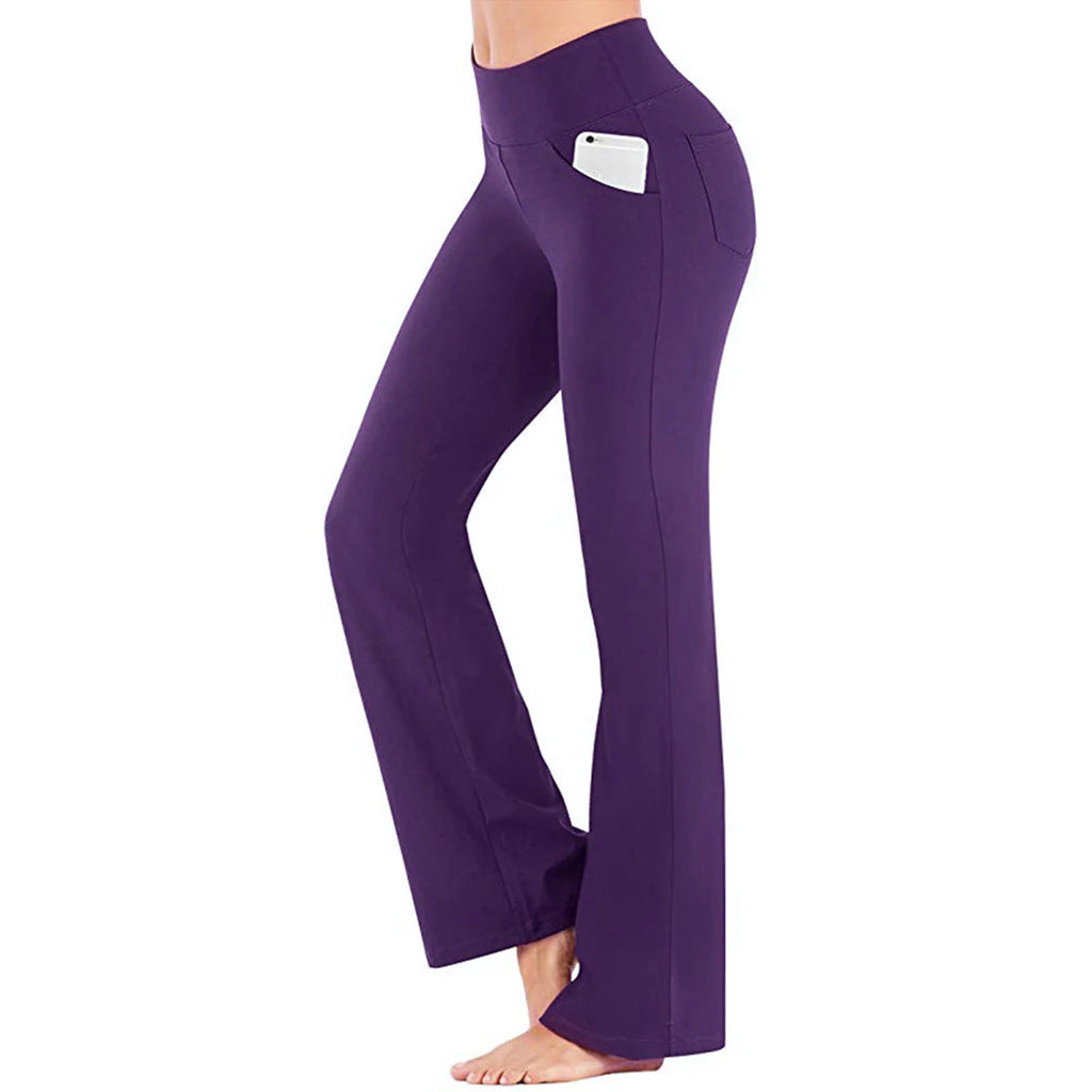 Suzzie Flare - Überkreuzte Yoga Leggings