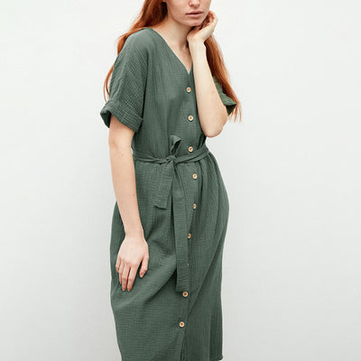 Famm Z - Sommerkleid mit V-Ausschnitt