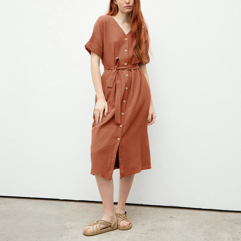 Famm Z - Sommerkleid mit V-Ausschnitt