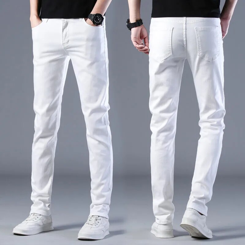 Azure - Slim Fit Elastische Hose für Männer