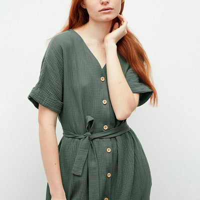 Famm Z - Sommerkleid mit V-Ausschnitt
