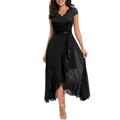 BridaLace - Elegantes Spitzen langes Kleid