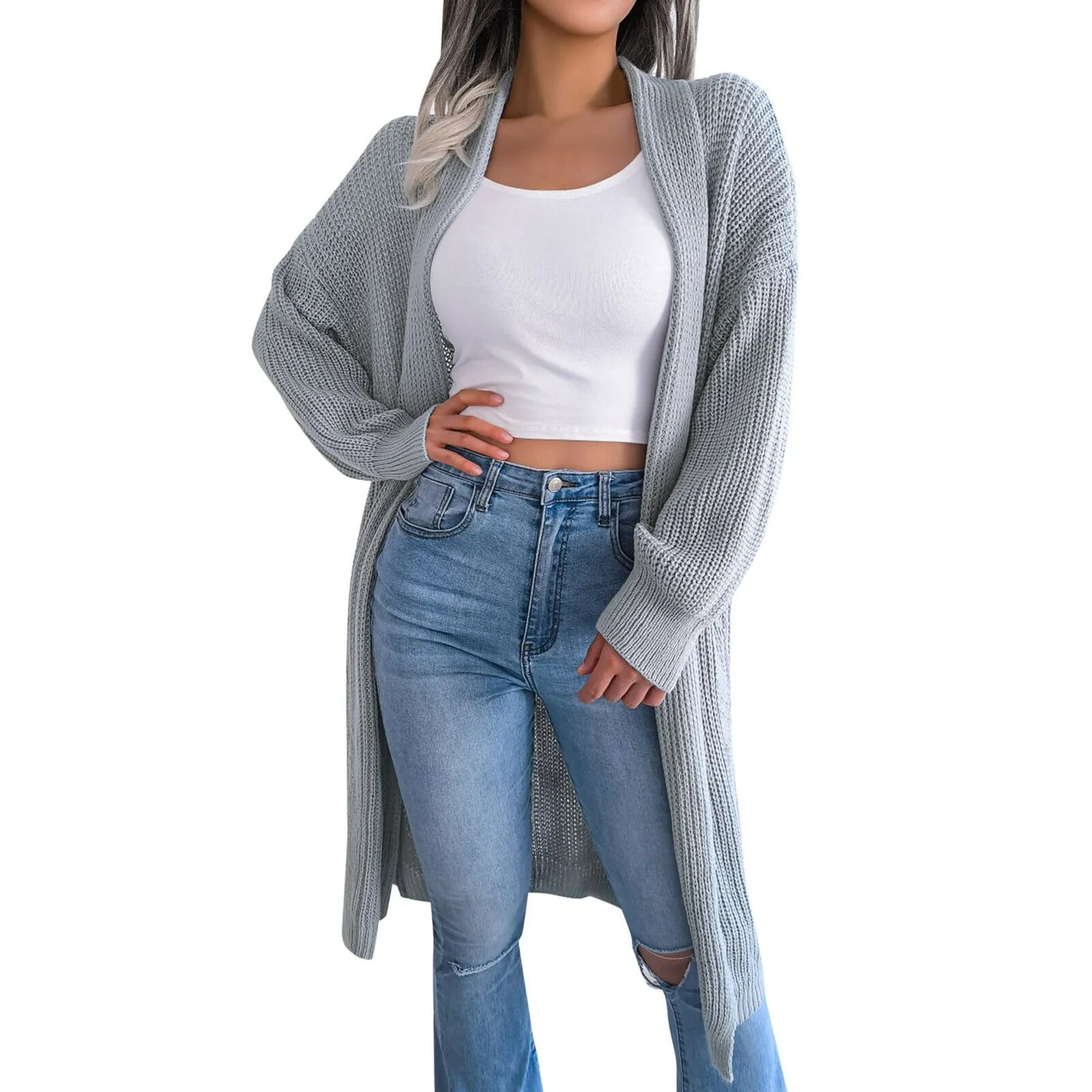 Lullisory - Übergroßer Strick-Cardigan-Pullover