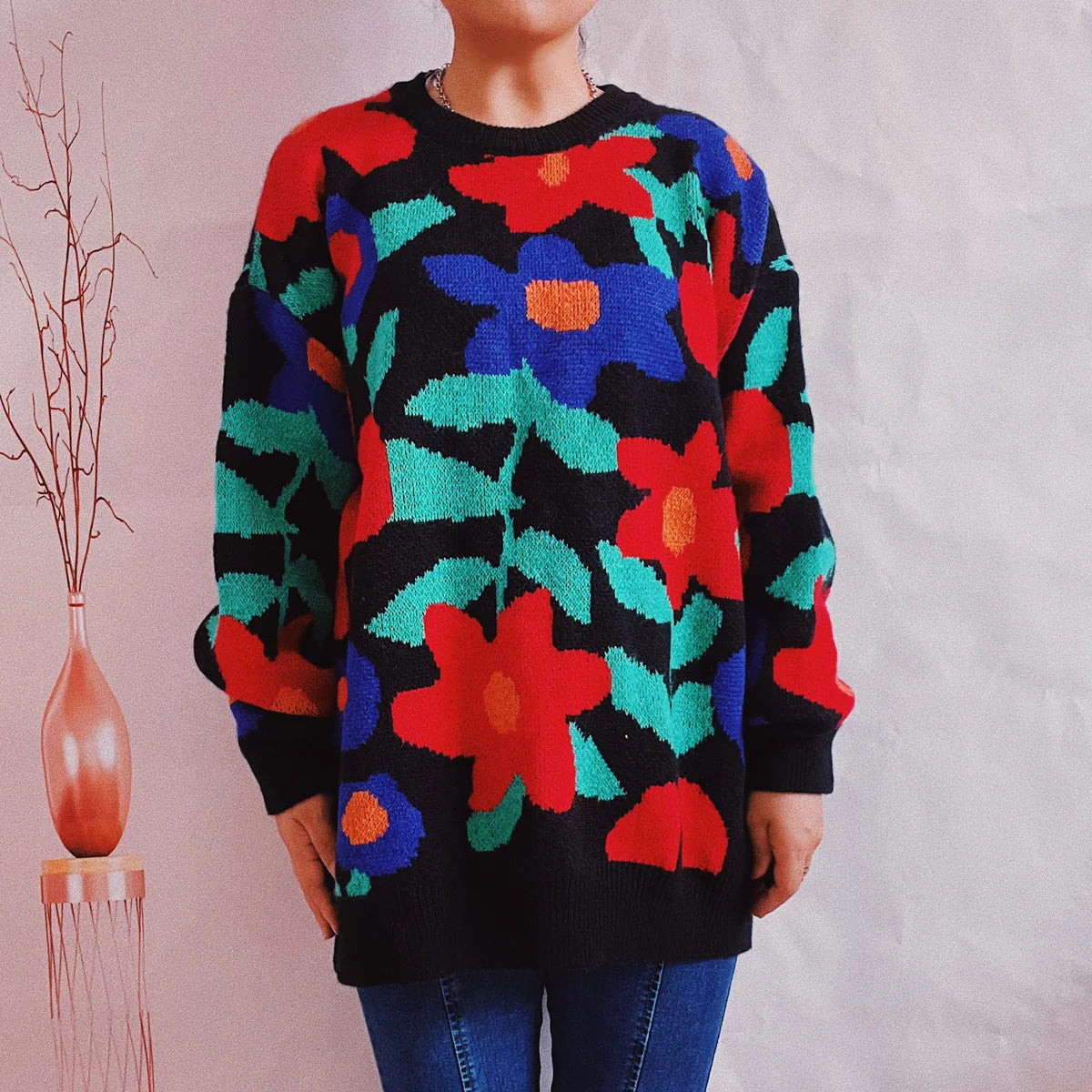 Vipren - Bunter Pullover für Frauen