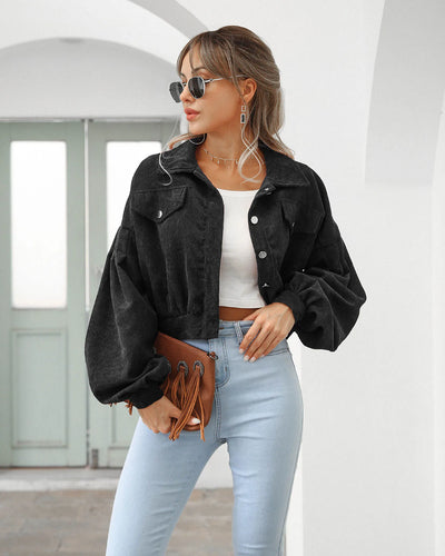Novele - Kurze Jacke mit Laternenärmeln