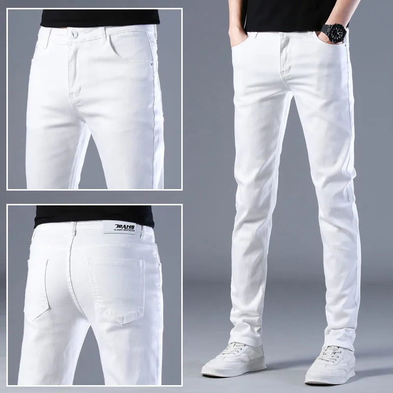 Azure - Slim Fit Elastische Hose für Männer