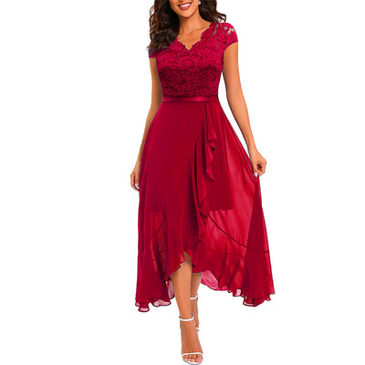 BridaLace - Elegantes Spitzen langes Kleid
