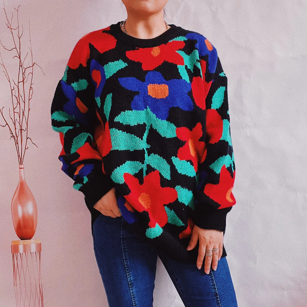 Vipren - Bunter Pullover für Frauen