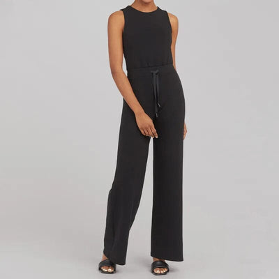 Stylax - Ärmelloses Schnür-Jumpsuit
