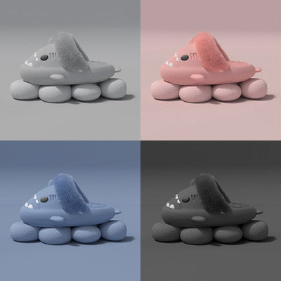 Sharkwin - Pelzige Haifischpantoffeln