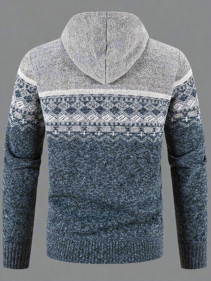 Delivor - Herren Winter Fleece Strickjacke