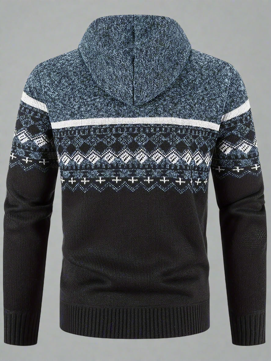 Delivor - Herren Winter Fleece Strickjacke
