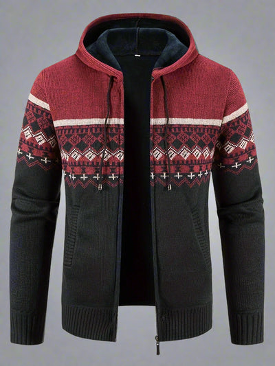 Delivor - Herren Winter Fleece Strickjacke