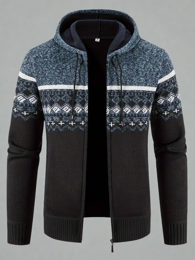 Delivor - Herren Winter Fleece Strickjacke