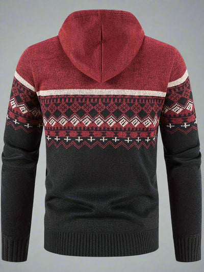 Delivor - Herren Winter Fleece Strickjacke