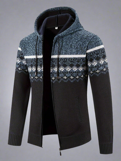 Delivor - Herren Winter Fleece Strickjacke