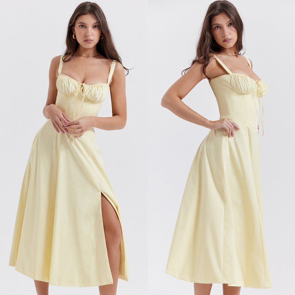 FlexiChic - Kabelloser Bustier Sonnenkleid