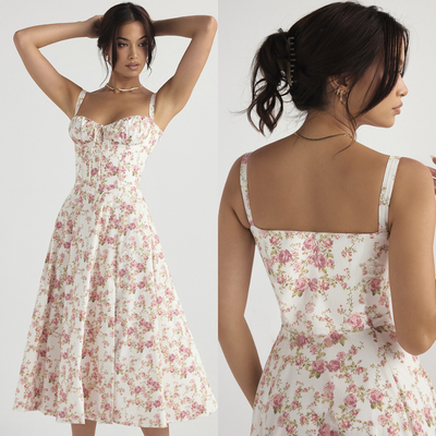 FlexiChic - Kabelloser Bustier Sonnenkleid