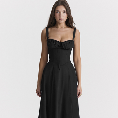 FlexiChic - Kabelloser Bustier Sonnenkleid