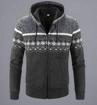 Delivor - Herren Winter Fleece Strickjacke