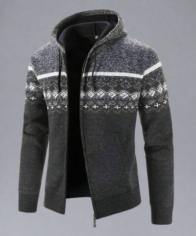 Delivor - Herren Winter Fleece Strickjacke